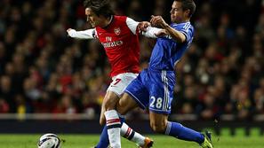 Rosicky Azpilicueta Arsenal Chelsea angleški ligaški pokal
