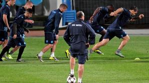 Rafa Benitez na treningu Napolija