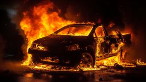 Avto v ognju