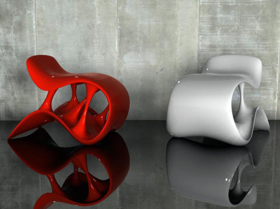 Stol Stretch no. 3. Oblikovanje: Moran Ein Dor.