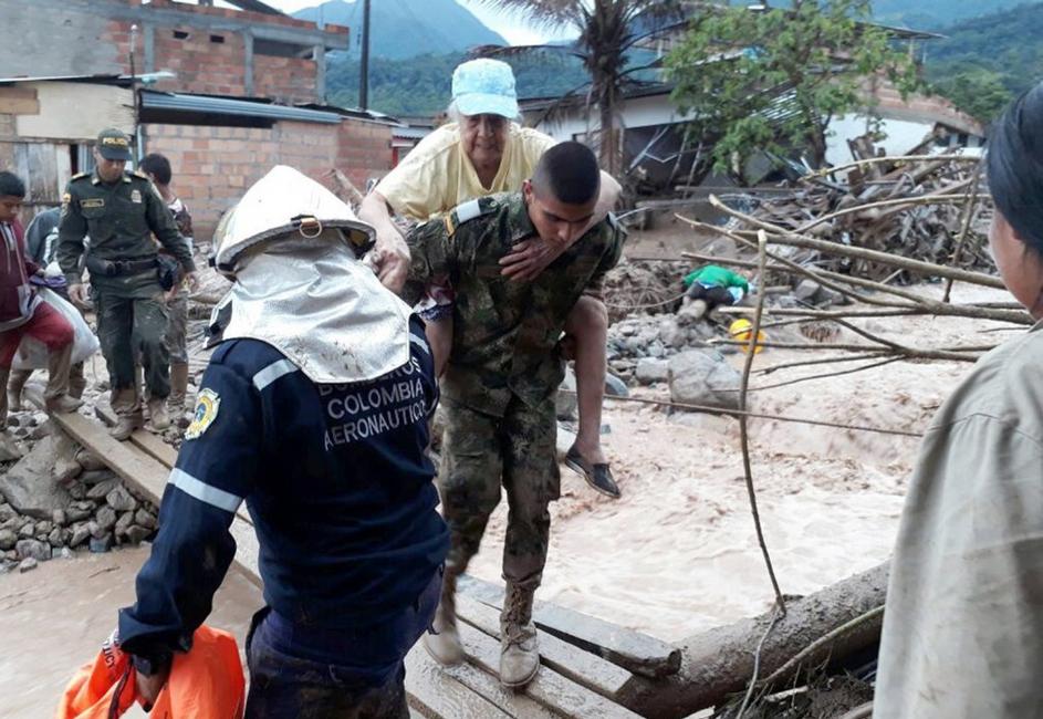 Poplave in plazovi v Kolumbiji