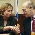 Ehud Olmert in Cipi Livni