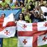 Gruzija Slovenija EuroBasket Celje Zlatorog navijači gledalci zastava