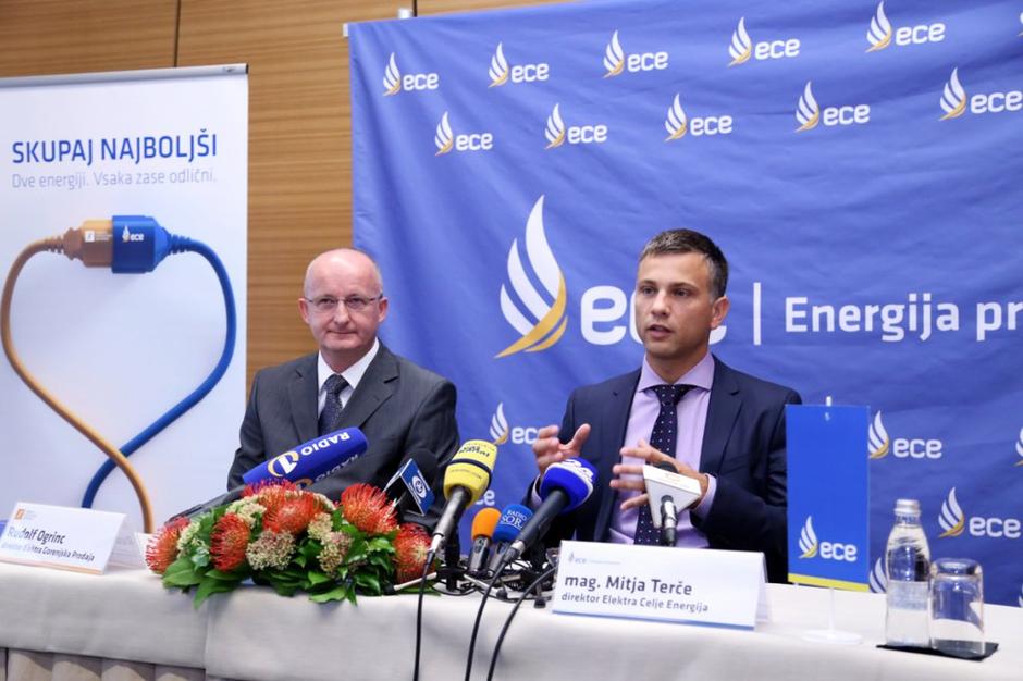 Rudolf Ogrinc, prokurist ECE, Mitja Terče, direktor ECE | Avtor: EGP