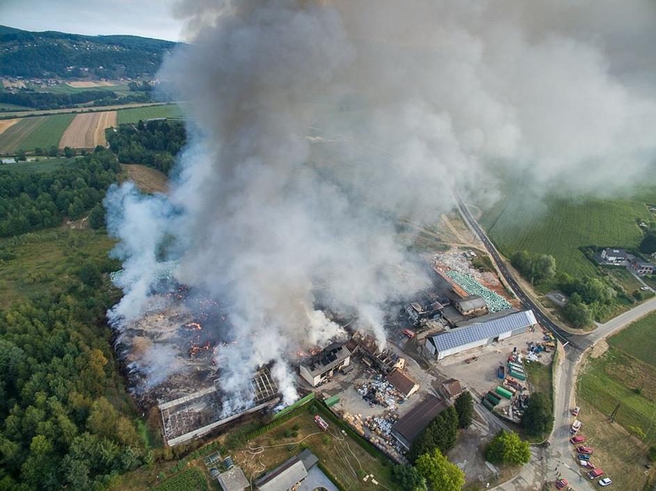 požar Zalog Straža
