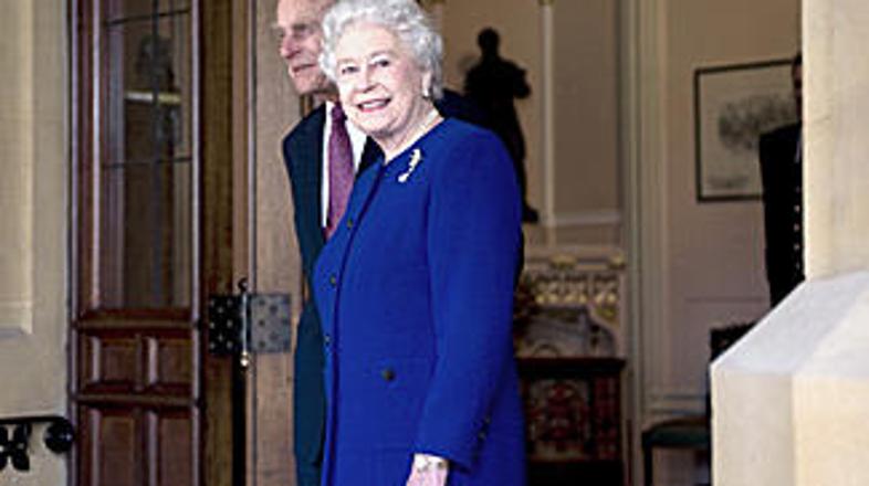 Princ Filip in njegova žena kraljica Elizabeta II.