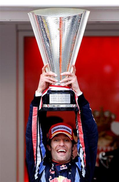 VN Monako zmaga Mark Webber 2010 Red Bull