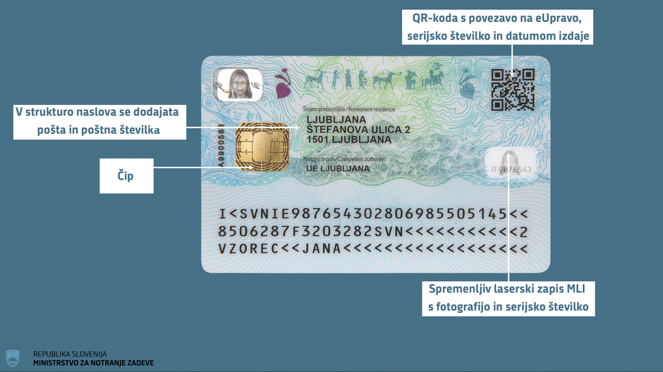 biometrična osebna izkaznica | Avtor: Ministrstvo za notranje zadeve 