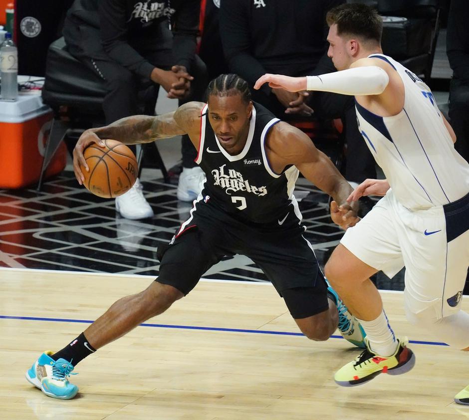 Luka Dončić in Kawhi Leonard | Avtor: Profimedia