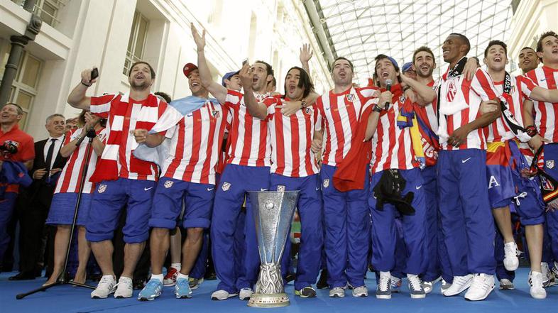 Falcao Diego Arda Turan Perea Adrian Lopez Atletico Madrid Evropska liga pokal t