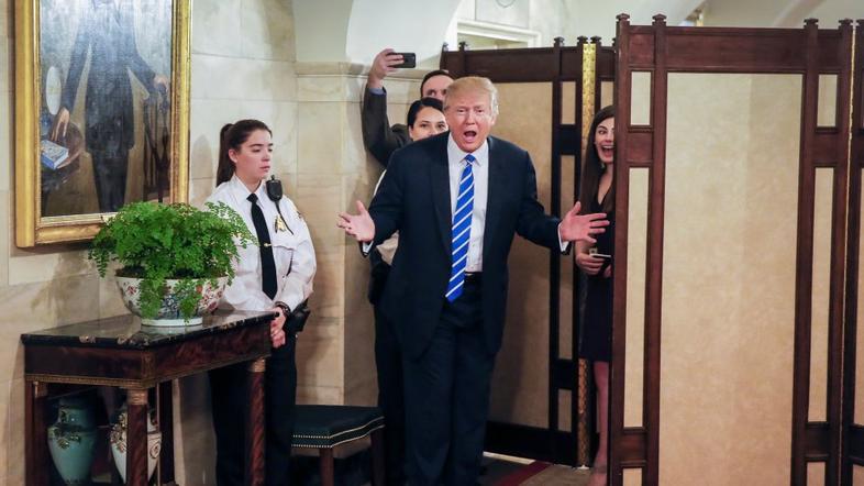 Donald Trump, obisk Bele hiše