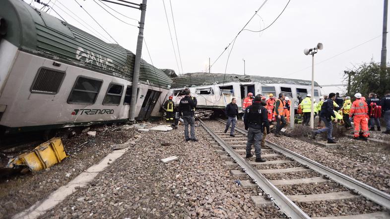 Železniška nesreča pri Milanu