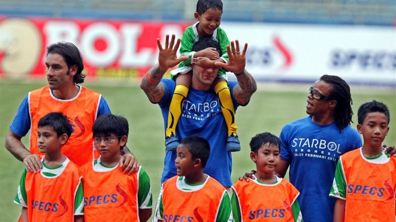 Materazzi Davids Pires Indonezija otroci prijateljska tekma igra