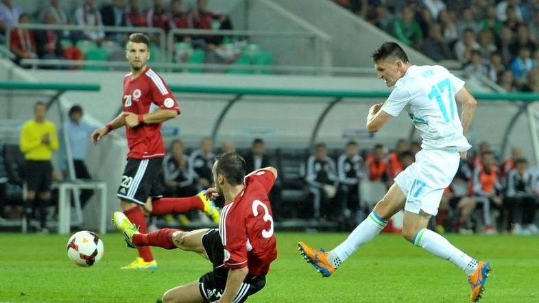 Kirm Slovenija Albanija kvalifikacije za SP 2014 Stožice