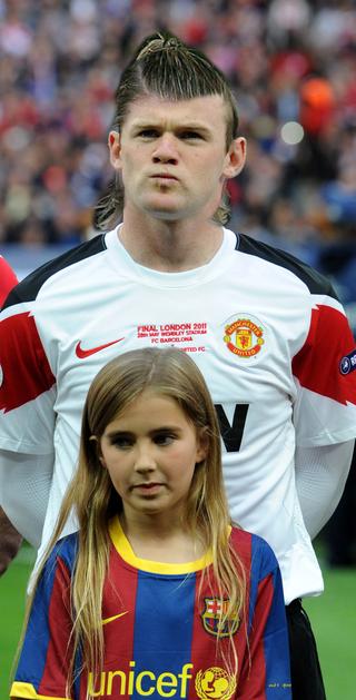 Wayne Rooney kot David Beckham