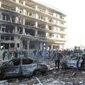 Prizorišče napada 14. februarja 2005, v katerem je umrl Rafik Hariri. (Foto: Reu