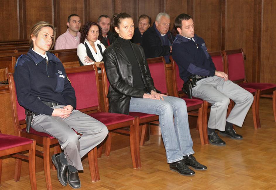 Kristina Mislej ob začetku sojenja. (Foto: Barbara Milavec)