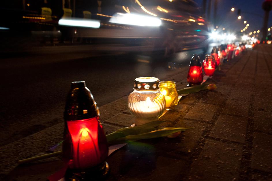 Prometna nesreča sveče