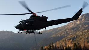 GARS Kranj, gašenje požara, helikopter Slovenske vojske
