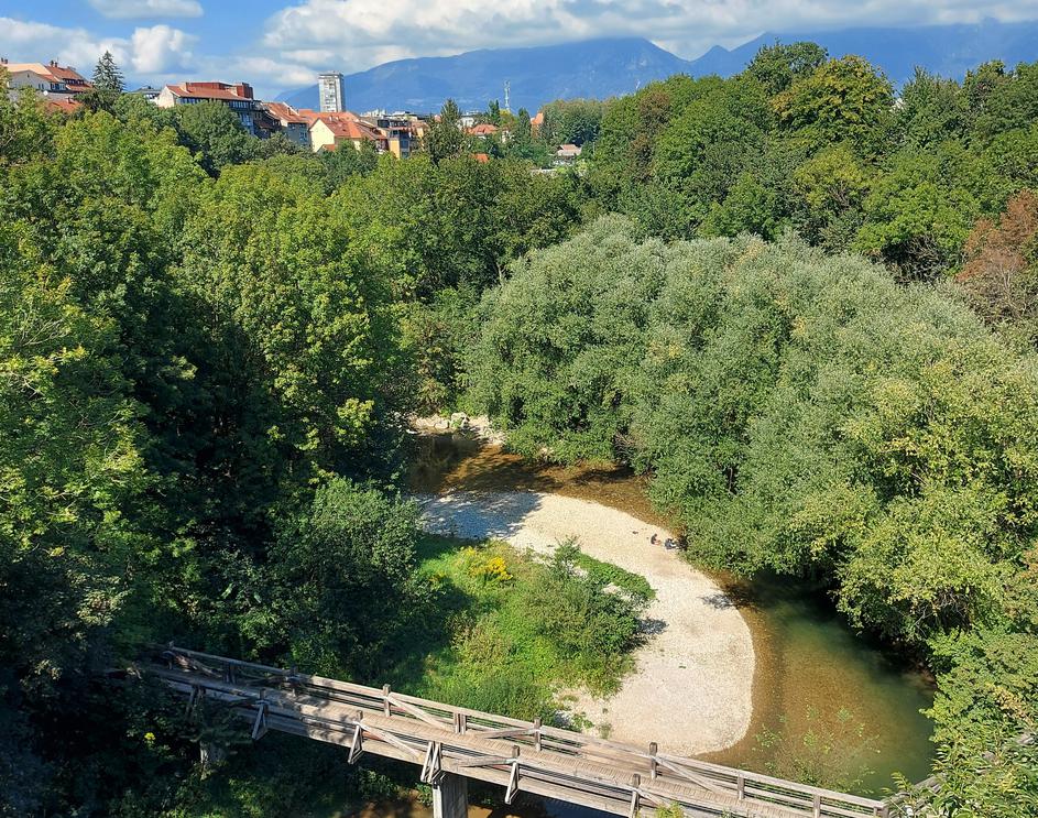 Kanjon Kokre v središču Kranja