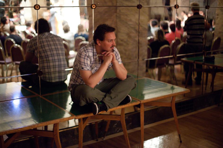 Bojan Cvetrežnik in Godalkanje na festivalu Godibodi v Festivalni dvorani