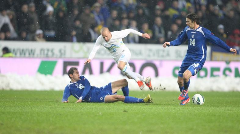 Brečko Zahirović Lulić slovenija bih prijateljska tekma stožice nogomet slovensk