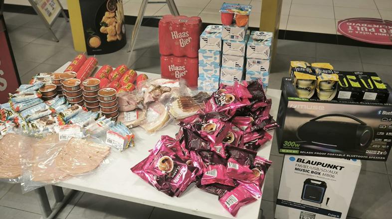 ukradeni predmeti iz trgovine v Novem mestu