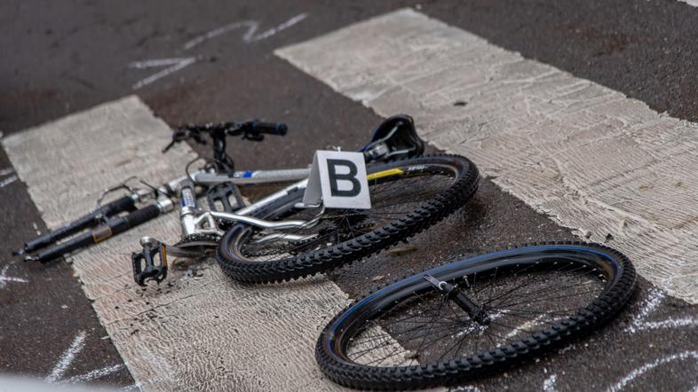 Nesreča kolo kolesar