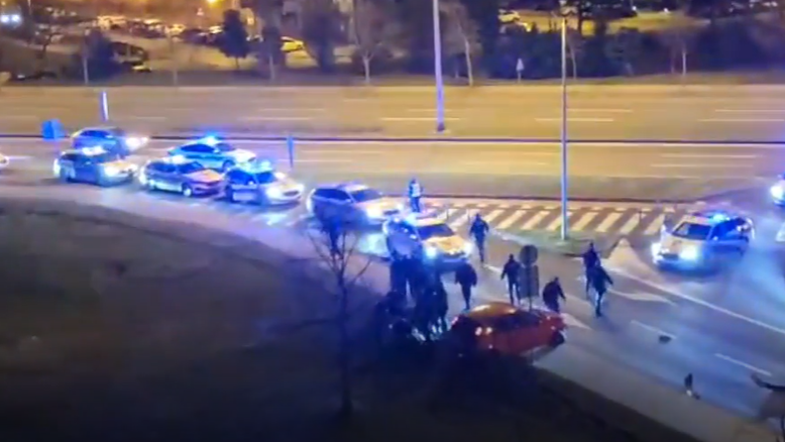 Zasledovanje in filmska aretacija v Zagrebu