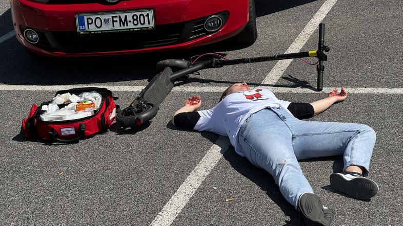 Predstavitev naprava za merjenje hitrosti e-skirojev