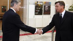 Slovenija 11.11.2012 Danilo Turk. Borut Pahor, predsedniske volitve; foto:Sasa D