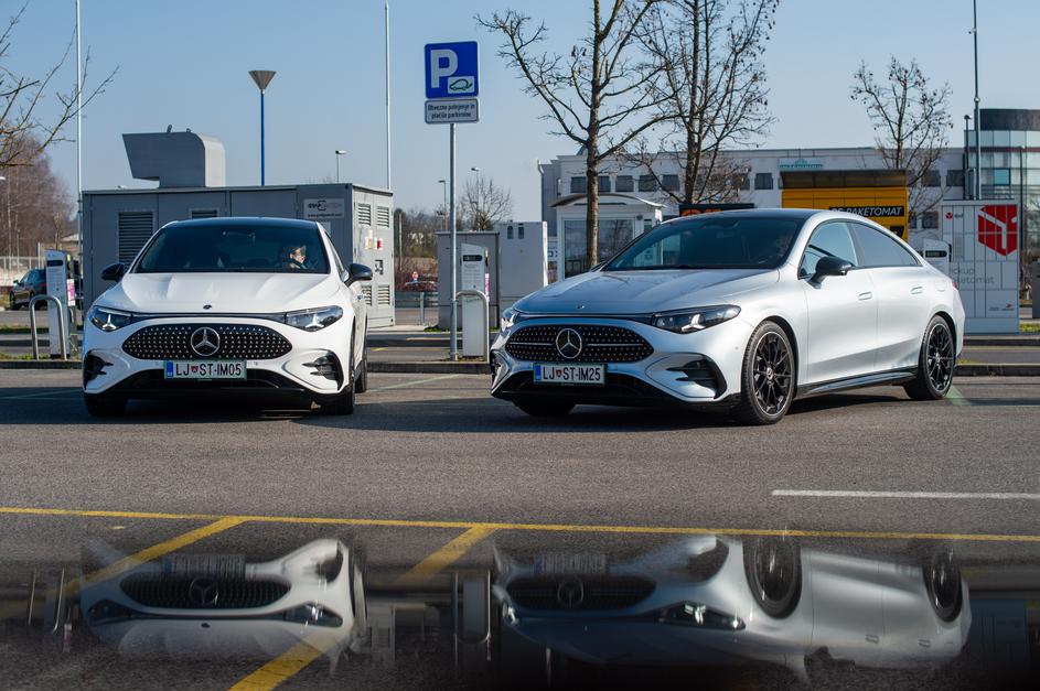 Primerjava: Mercedes-Benz CLA, hibrid in elektrika