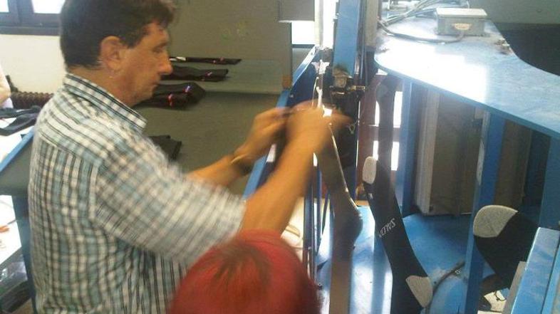 Borut Pahor v tovarni nogavic Ana