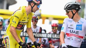 Tadej Pogačar in Wout van Aert