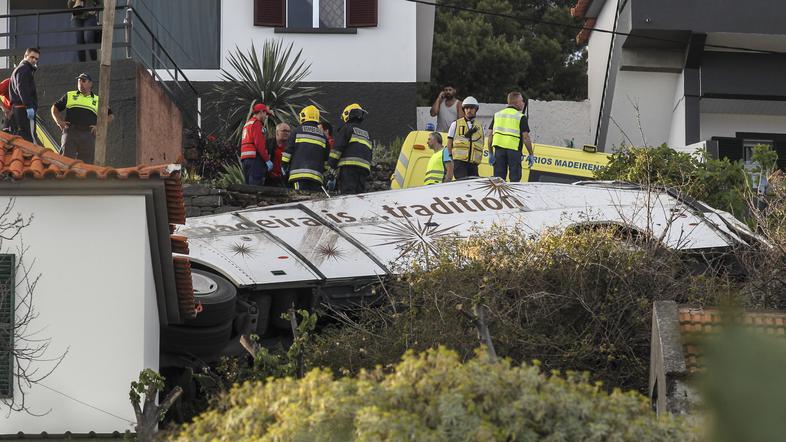 Nesreča avtobusa na Madeiri