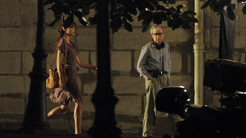 Carla Bruni Woody Allen snemanje film Pariz