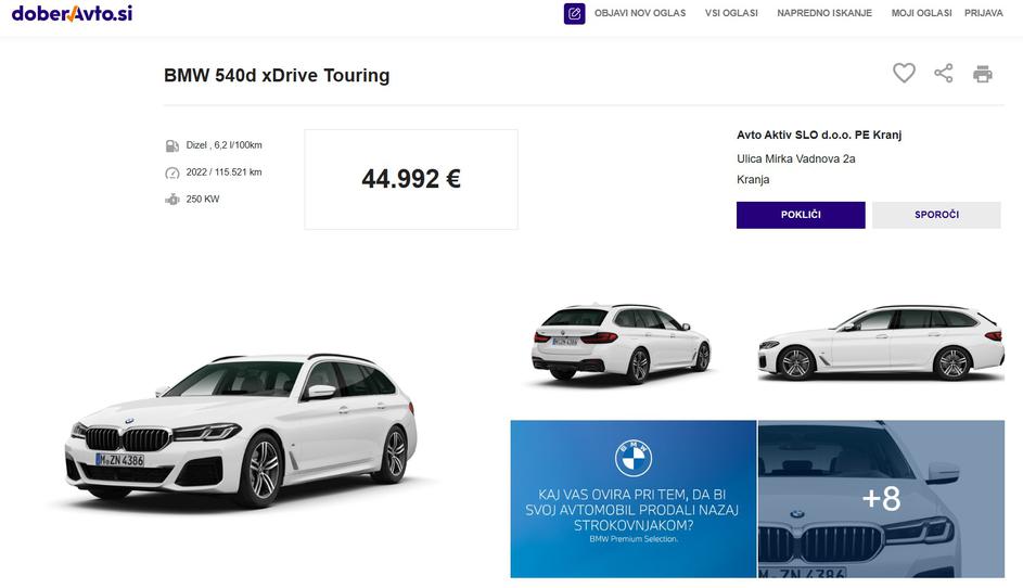 Oglasi za rabljena vozila na spletni strani DoberAvto