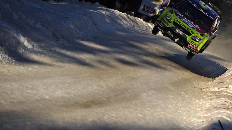 Mikko Hirovnen se je veselil na Švedskem. (Foto: EPA)