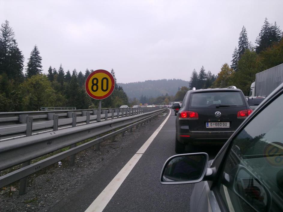 promet, zastoj, primorska avtocesta