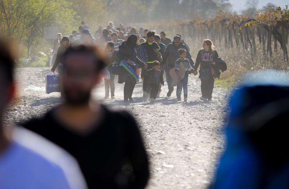 begunci, makedonija | Avtor: EPA