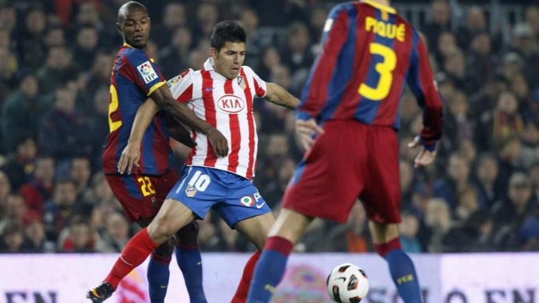 Eric Abidal Gerard Pique Sergio Aguero Agüero