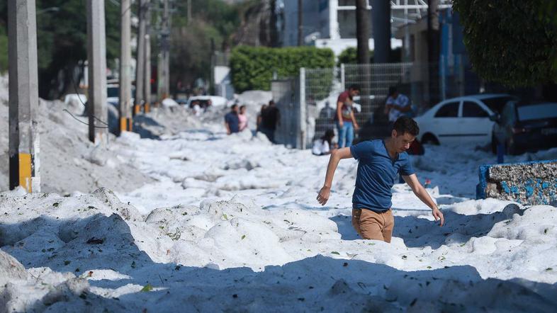 Toča v Guadalajari
