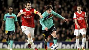 Ključna igralca, Arsenalov kapetan Cesc Fàbregas in Barcelonin zvezdnik Lionel M
