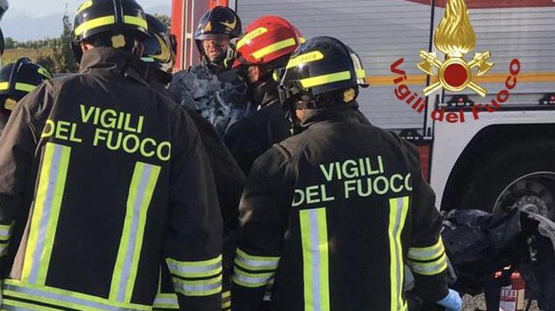 nesreča gasilci Italija