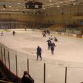 Slovenski hokejisti so že preizkusili ledeno ploskev v dvorani Civic Center, ki 