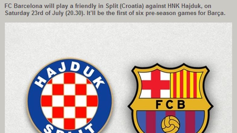 Vesela novica za vse navijače Hajduka. (Foto: fcbarcelona.com)