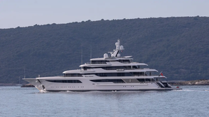 Zasežena ladja v Trogirju