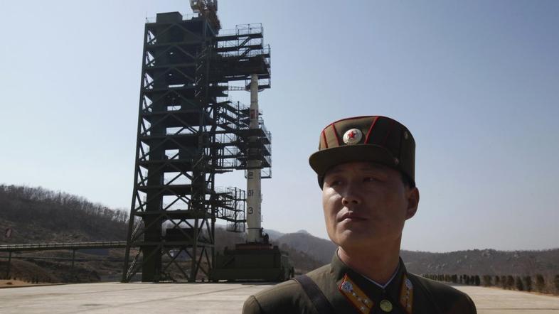 Izstrelišče rakete v Severni Koreji