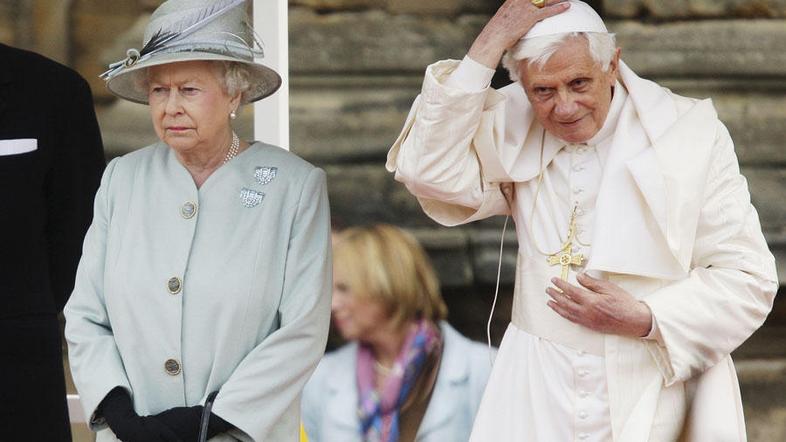 papež benedikt xvi, obisk, Velika Britanija, kraljica Elizabeta II.