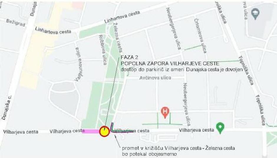 Popolna zapora Vilharjeve | Avtor: MOL